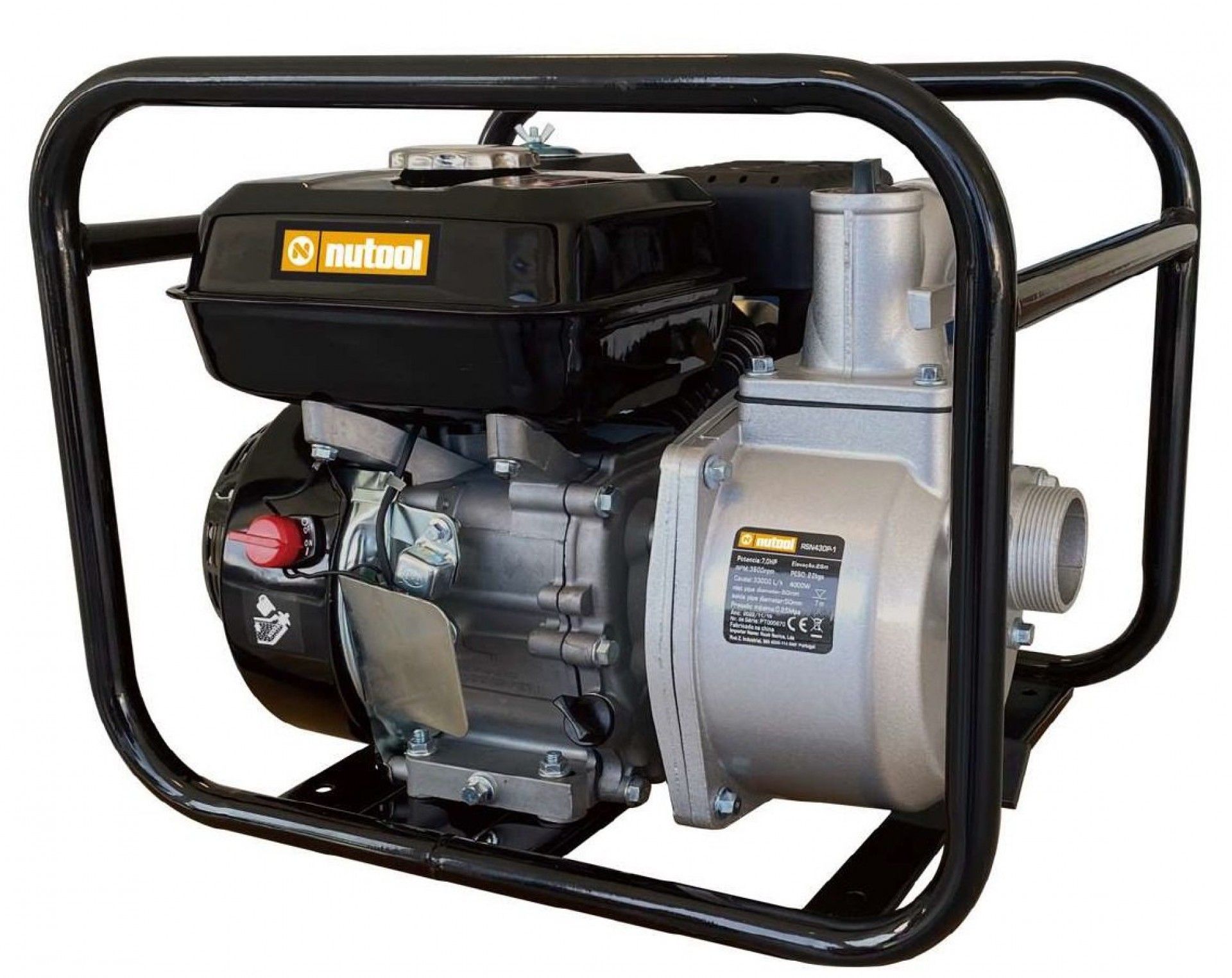 Motobomba 212cc 4tempos refª RSN430P-1 NUTOOL