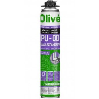 ESPUMA PISTOLAVEL PU-00 S 750ml BAIXA EXPANSO OLIVE