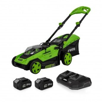 Corta-relvas brushless 400mm - 40v + 2x bateria + carregador refPACK8EGOGARDENVITO