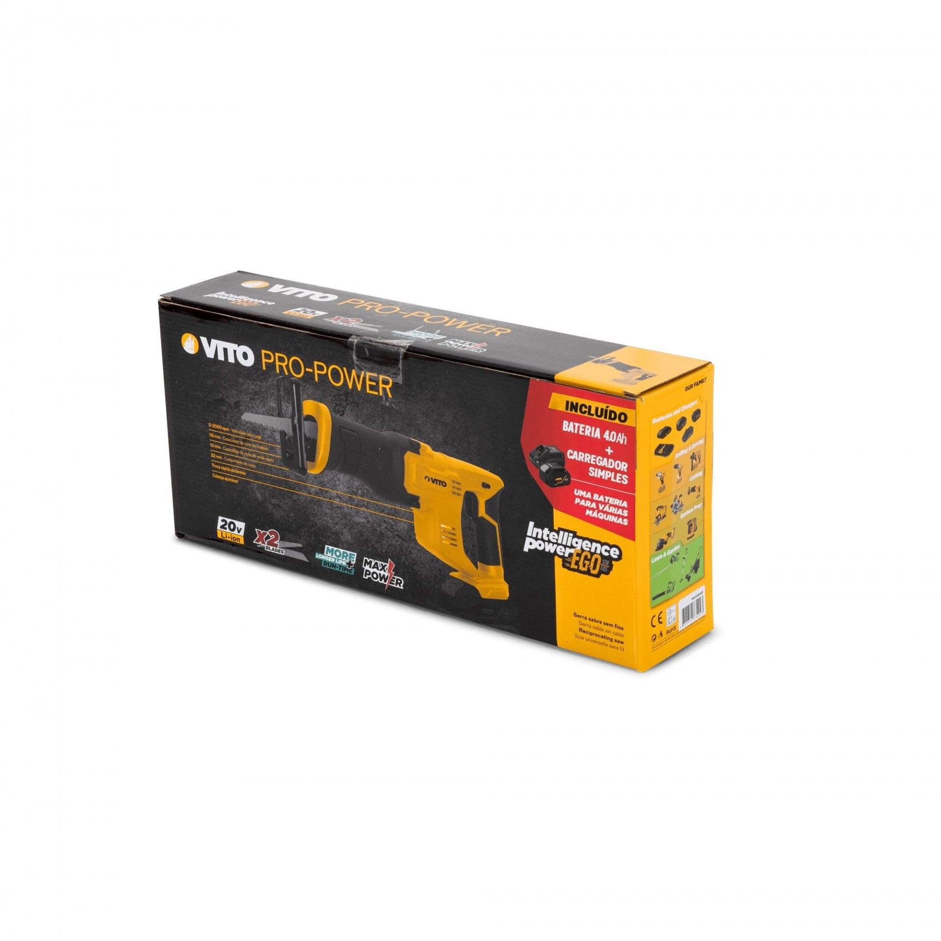 Serra sabre 20v li + bateria + carregador refªPACK5EGOVITO