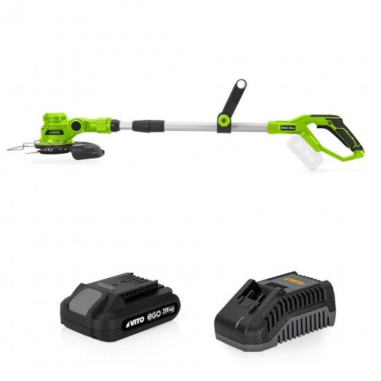 Aparador cantos 20v li + bateria + carregador refPACK6EGOGARDENVITO