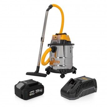 Aspirador sol./liq.s 20lt 20v li + bateria + carregador refPACK6EGOVITO