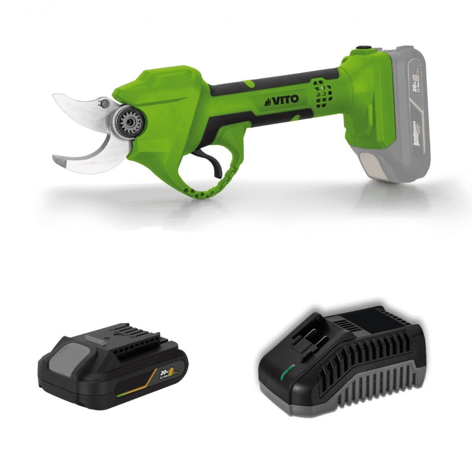 Tesoura poda brushless 1x2.0Ah c/carregador refª PACK1EGOGARDEN VITO