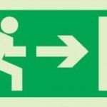 Sinal 20x10 tipo 1 n P0009 - Saida  direita Sinalux