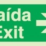 Sinal 20x10 tipo 1 n P0046 - Saida seta p/direita Sinalux