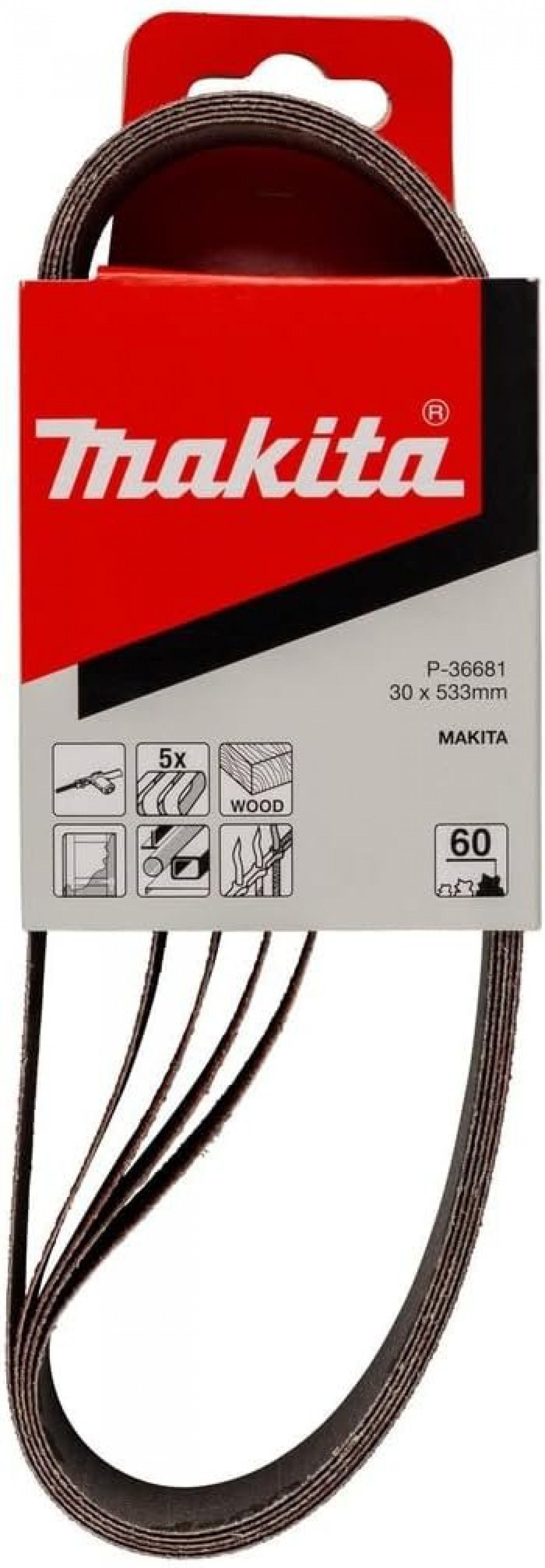 Lixas 30x533 Gr60 (5pç) refª P-36681MAKITA