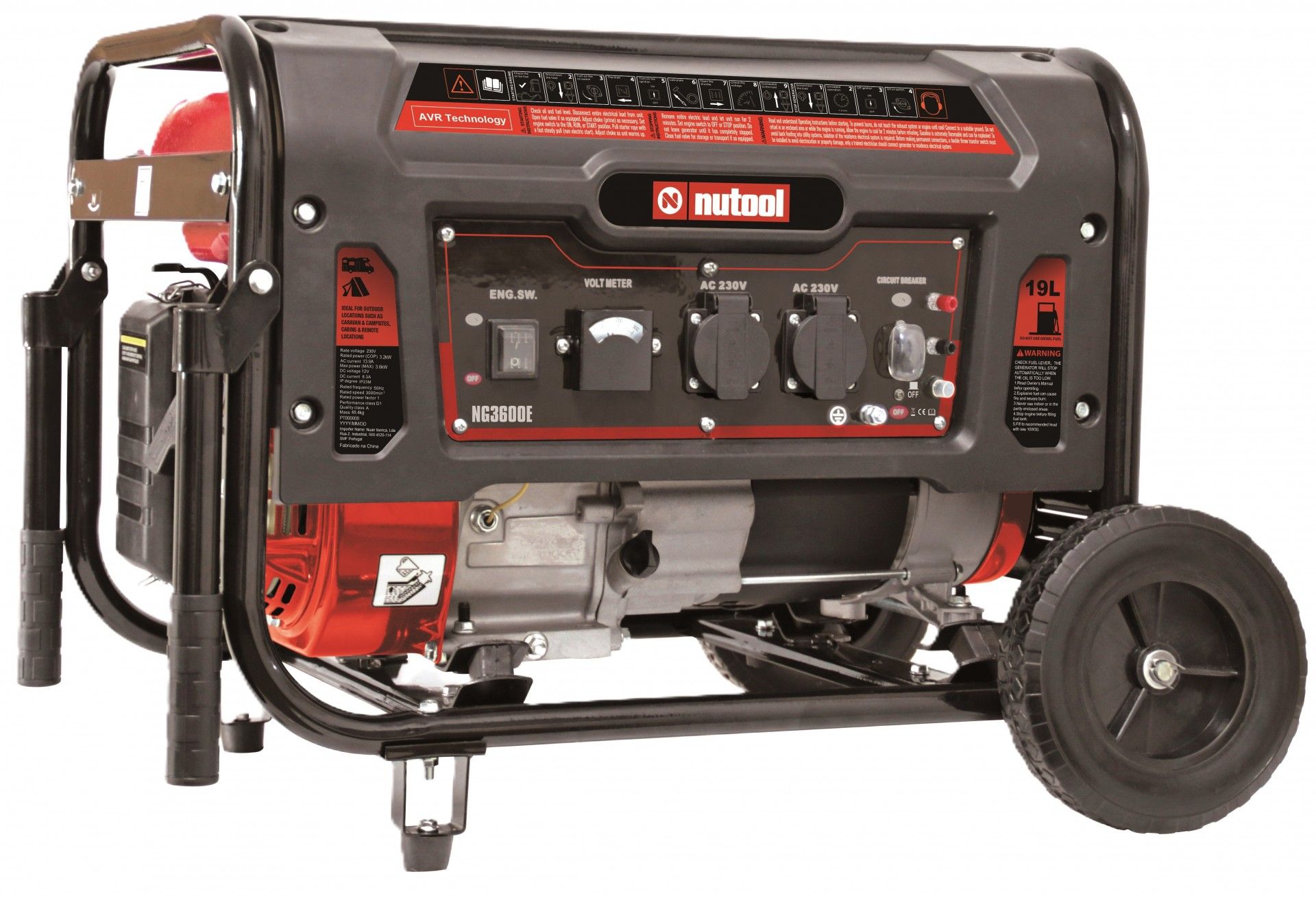 Gerador 3.6Kw AVR refª NG3600E NUTOOL