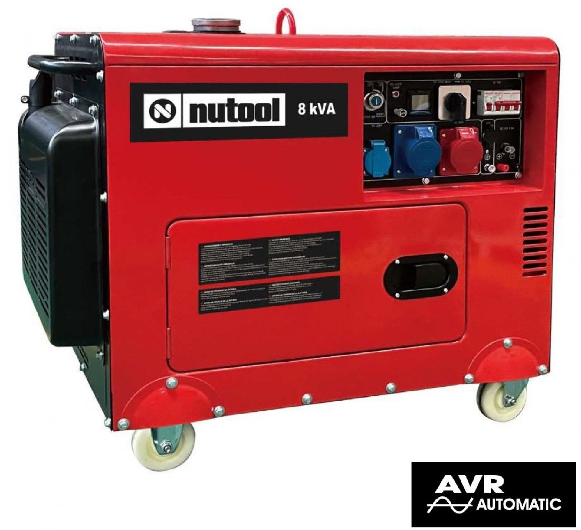 Gerador 8KVA 6500w insonorizado Diesel Trifásico AVR Ref: NGDT9000 NUTOOL