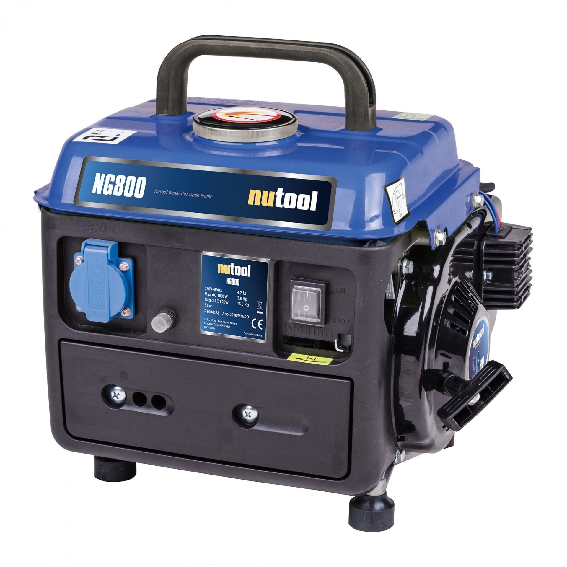 Gerador 2cv 720w 2 Tempos Ref: NG800 NUTOOL