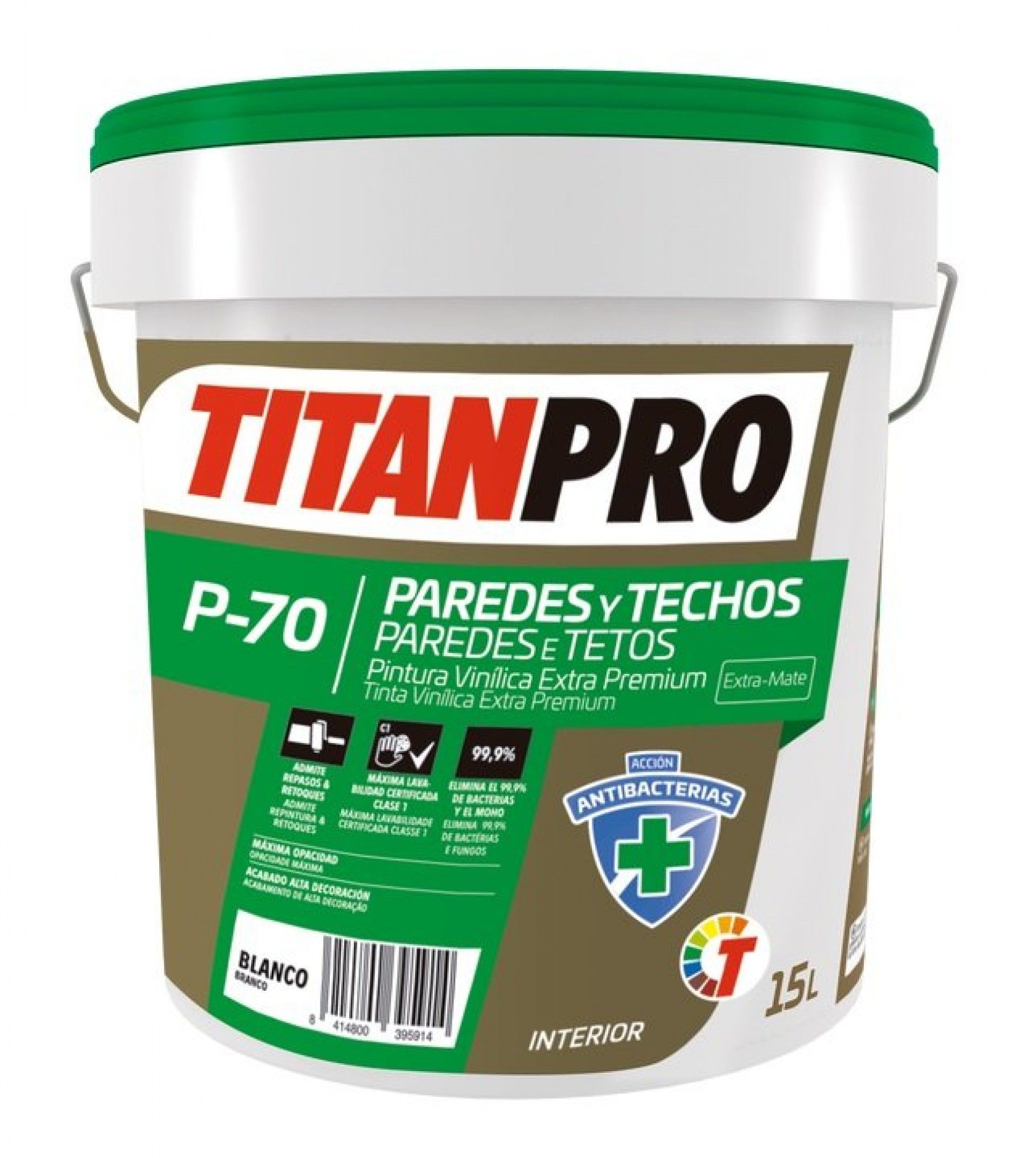 TITANPRO P-70 BRANCO EXTRA-MATE 15L