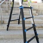 Escada telescpica aluminio 4+4 ref MULTI44XL Plabell