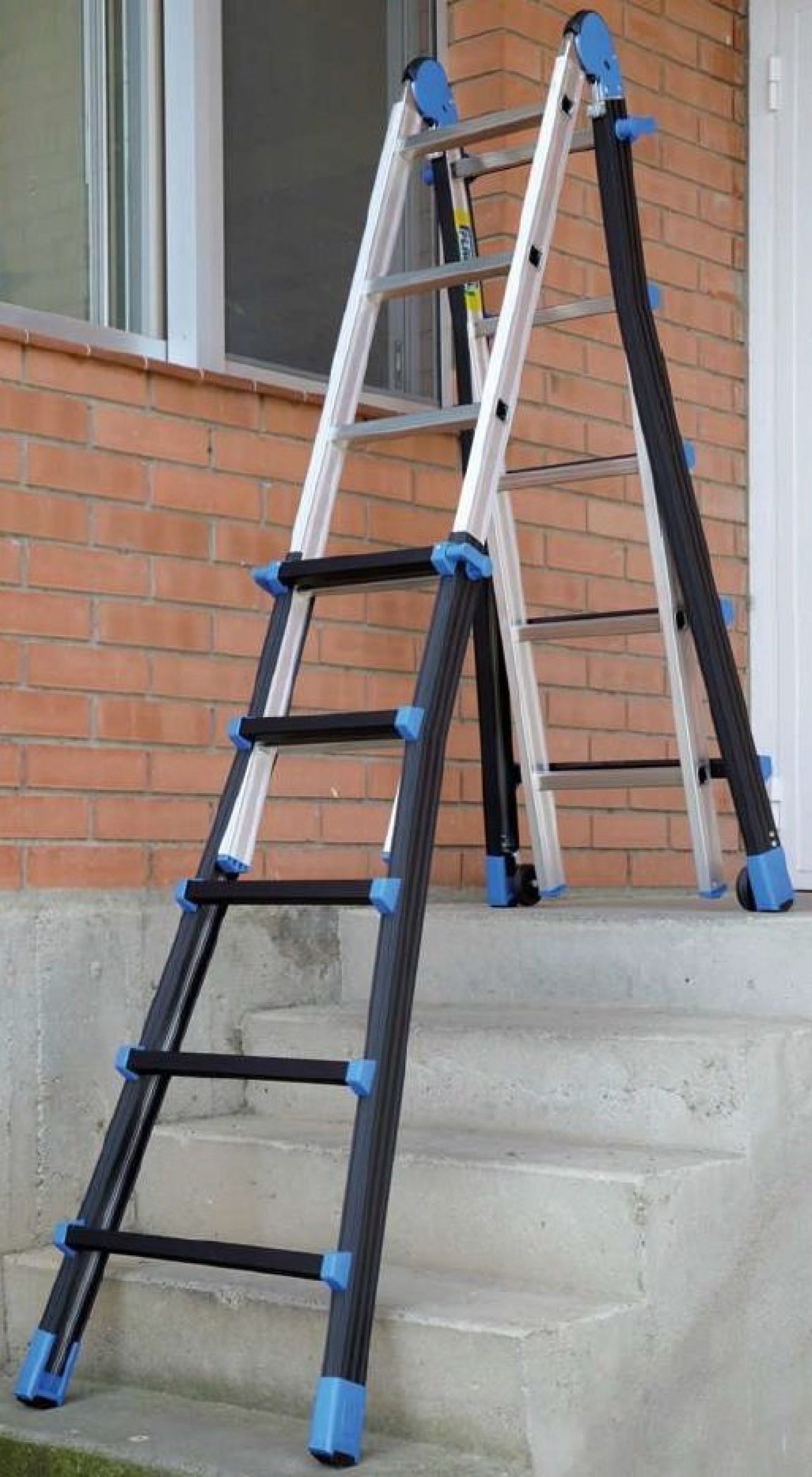 Escada telescópica aluminio 6+6 refª MULTI66 Plabell