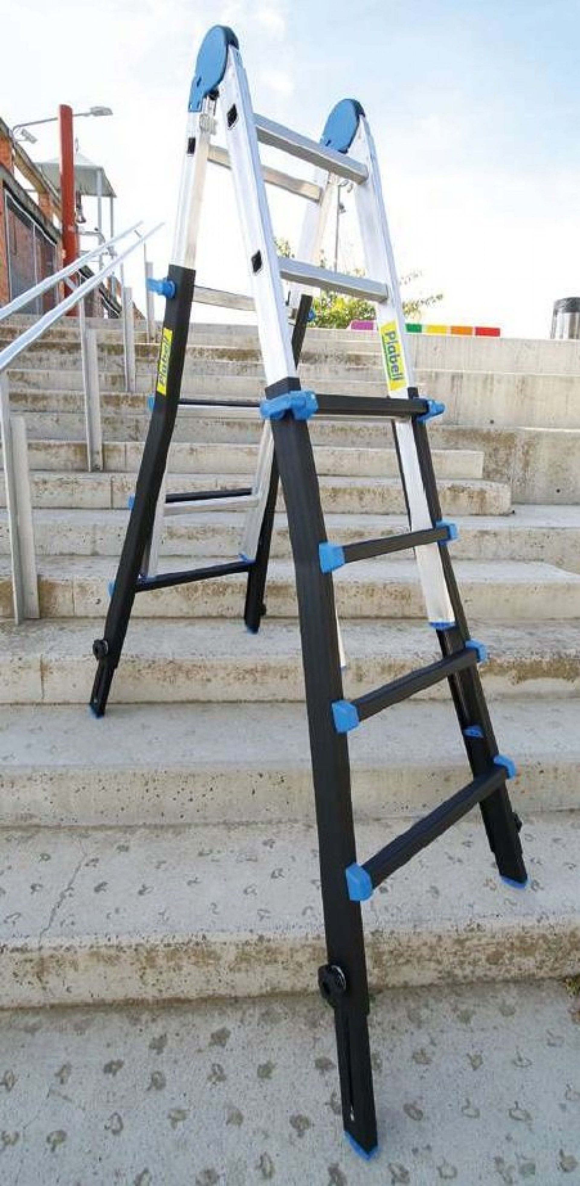 Escada telescópica aluminio 6+6 refª MULTI66XL Plabell