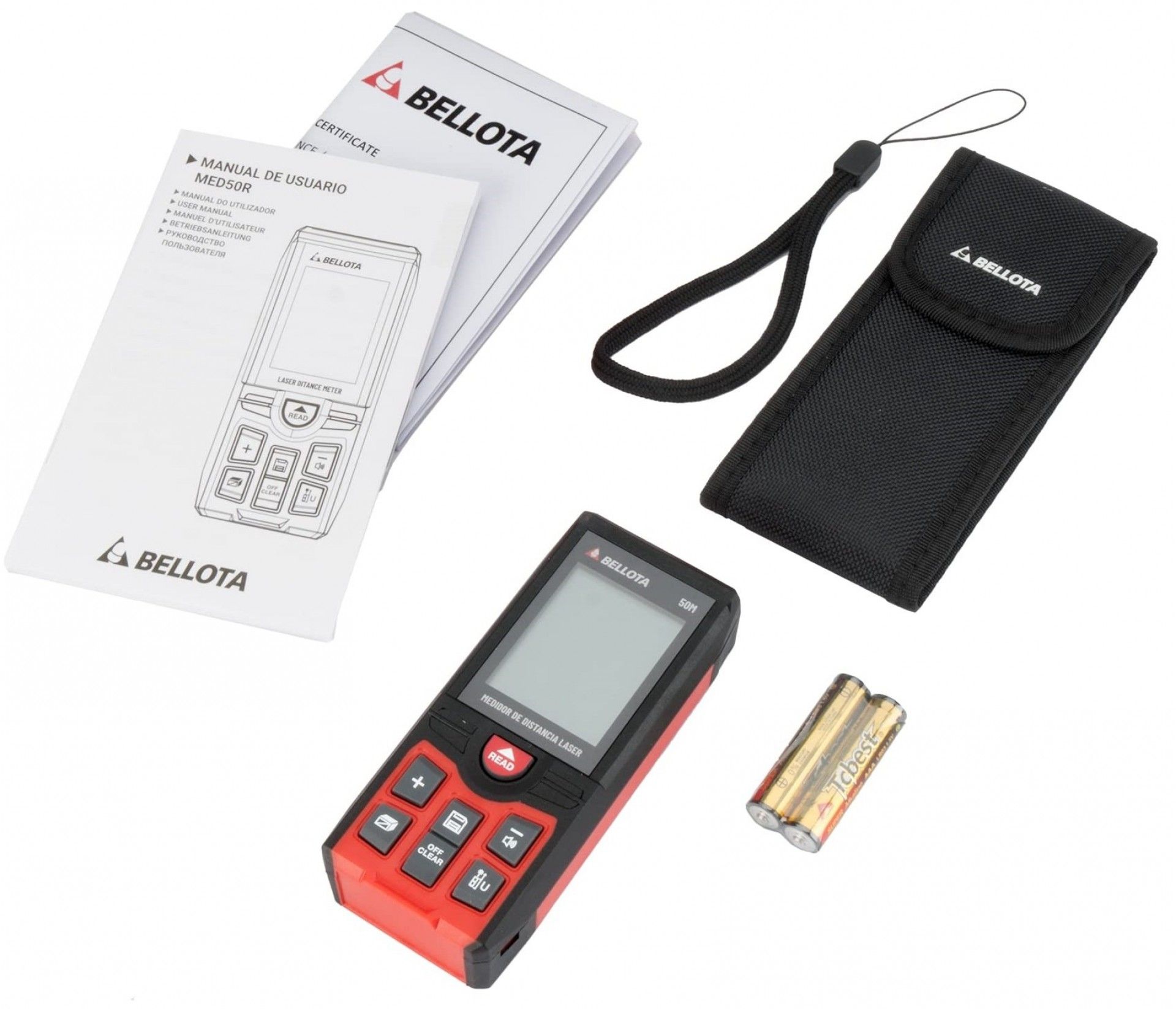 Medidor distancias 50m refª MED50R Bellota