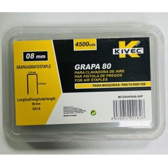 Agrafos 10mmx12.8 mm ref MCGRAPA80-10P KIVEC