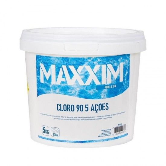 Cloro 90 5 Aoes 5Kg ref MC905A5 MAXXIM