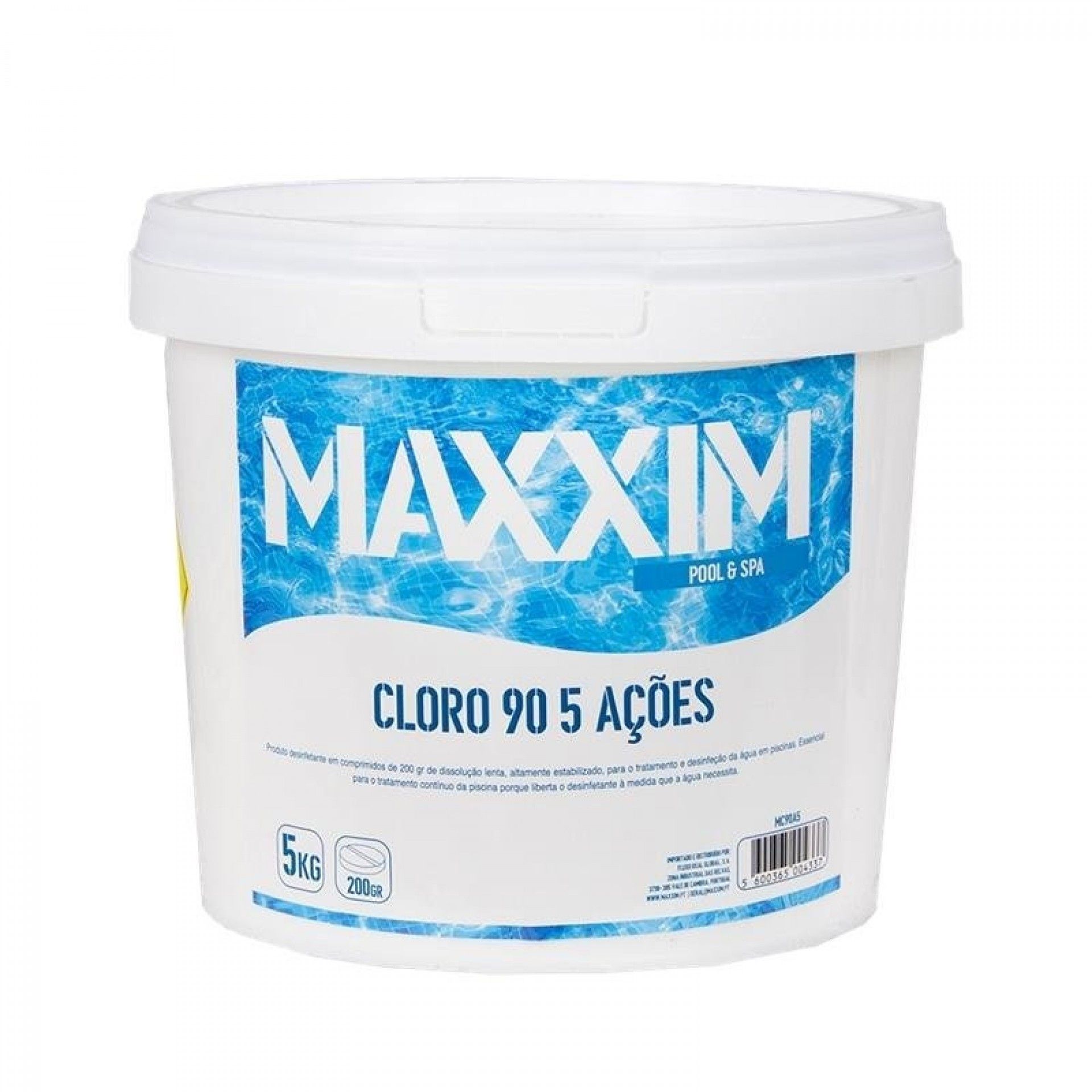 Cloro 90 5 Açoes 5Kg refª MC905A5 MAXXIM