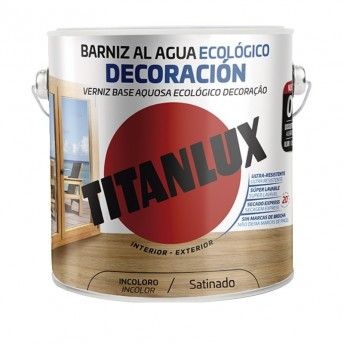 Verniz aquoso incolor acetinado 2.5L TITANLUX