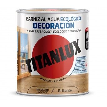 VERNIZ AQUOSO INCOLOR BRILHANTE 750ml TITANLUX