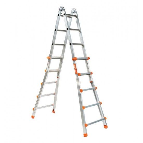 Escada telescópica aluminio 5+5 refª LIGERA55 Plabell Escada telescópica aluminio 5+5 refª LIGERA55 Plabell