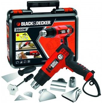 Pistola de Ar Quente 2000W com 8 acessrios ref KX2200K BLACK DECKER