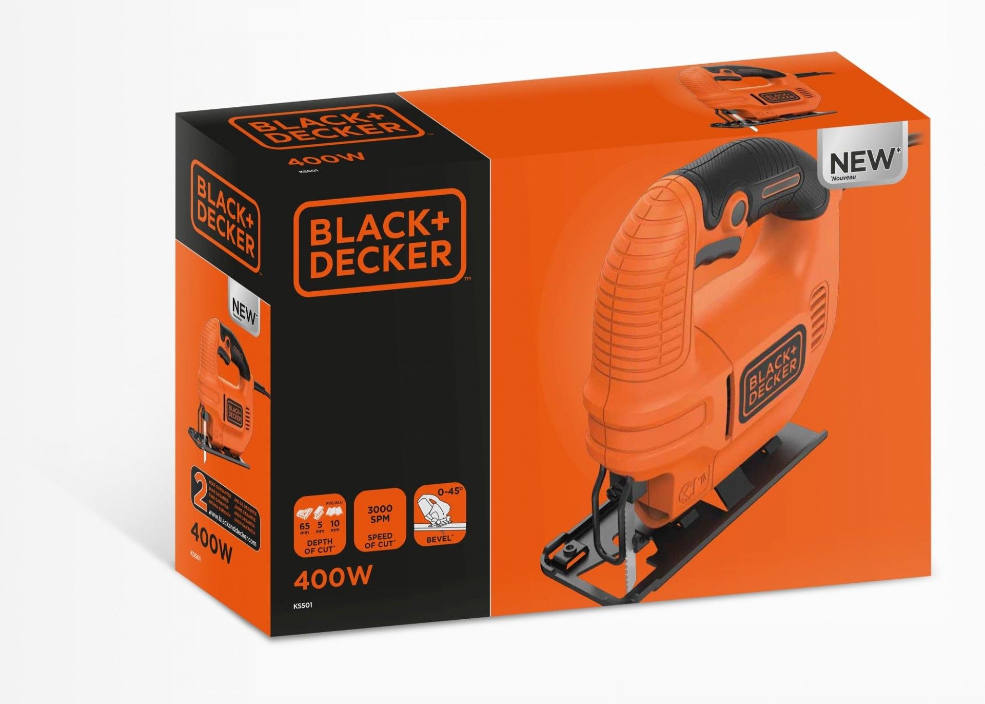 Serra de Recortes 400W refª KS501 BLACK DECKER