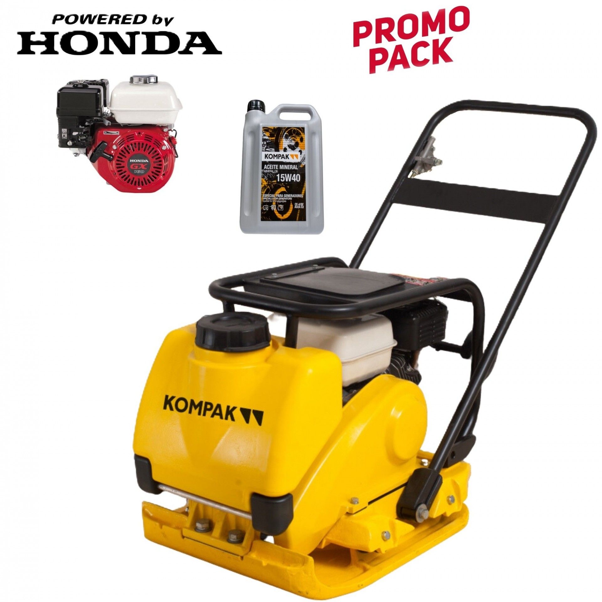 Compactadora Motor Honda GX160 5.5Hp refª CP-C95-H Kompak