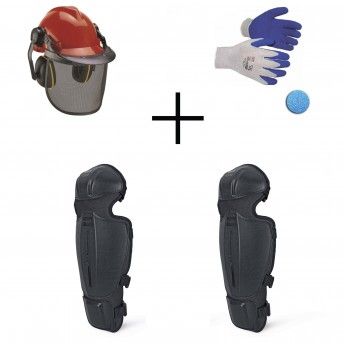 KIT PROTEO CAPACETE 4500480 +CANELEIRAS VICT +LUVAS N10