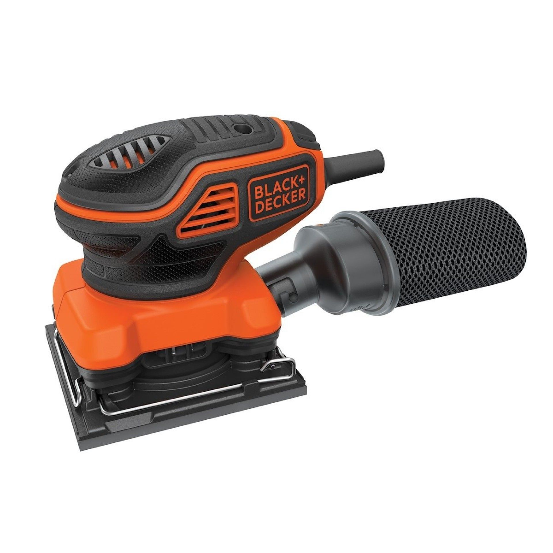 Lixadora de acabamentos 220W de 1/4 de folha com acionador a pressão refª KA450 BLACK DECKER
