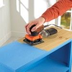 Lixadora de acabamentos 220W de 1/4 de folha com acionador a presso ref KA450 BLACK DECKER