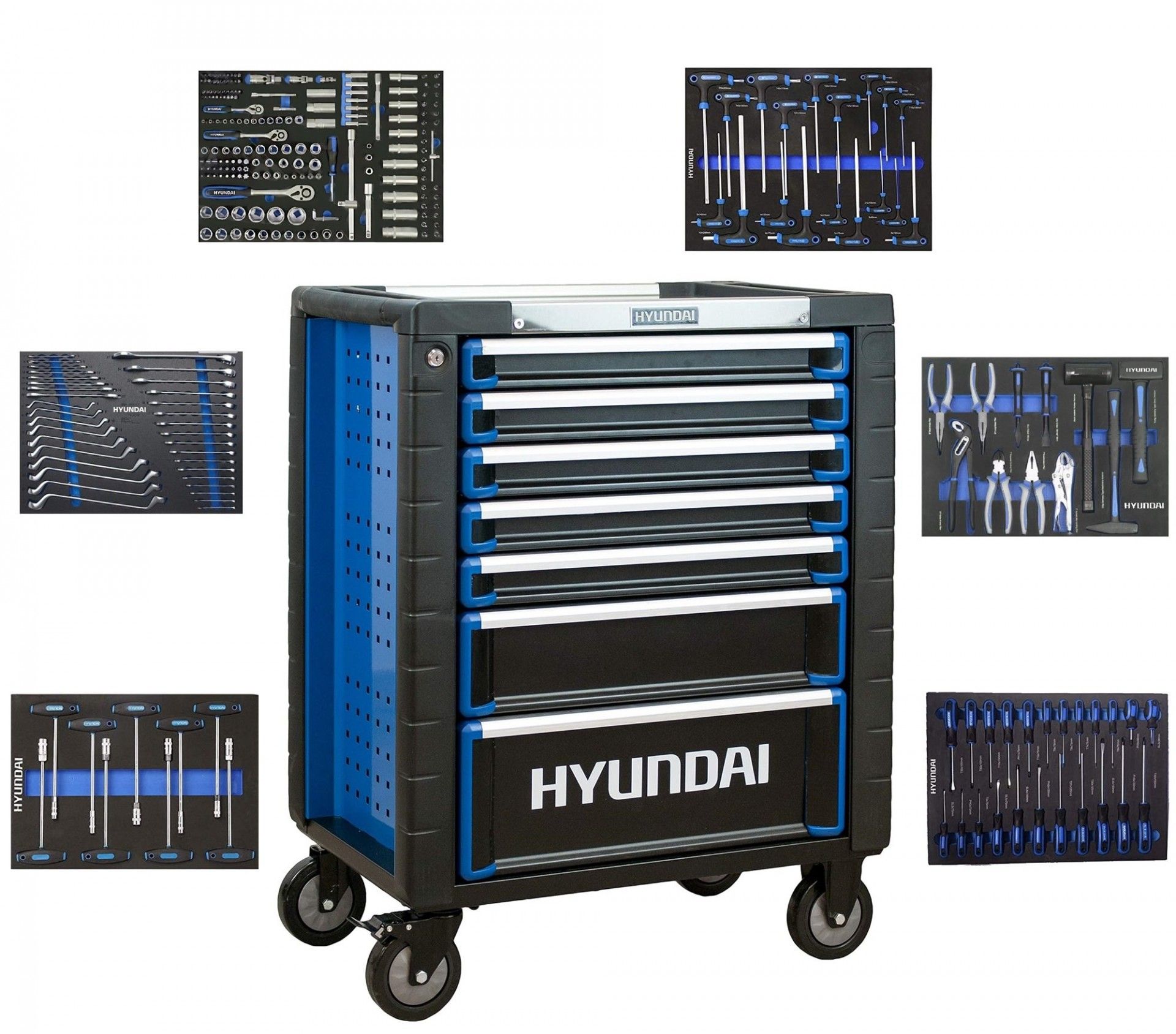 Carrinho ferramentas Hyundai HY-K292-6 292 peças