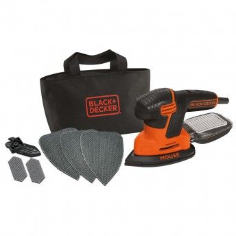 Lixadora Mouse 120W com saco e 6 acessrios ref KA2000 BLACK DECKER