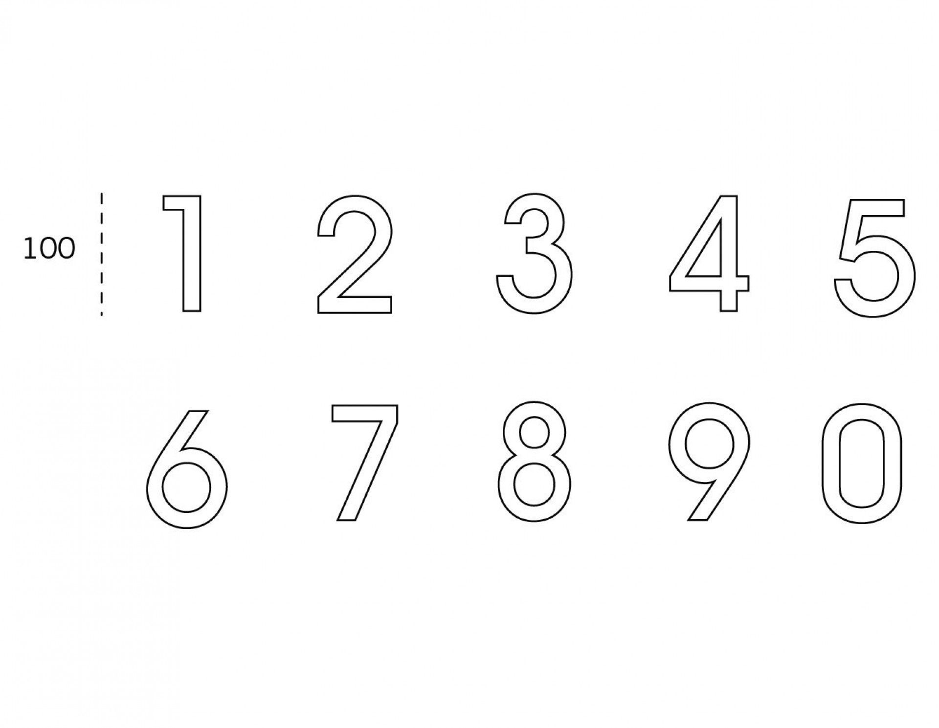 Número 100mm inox refª IIN.34.003.P