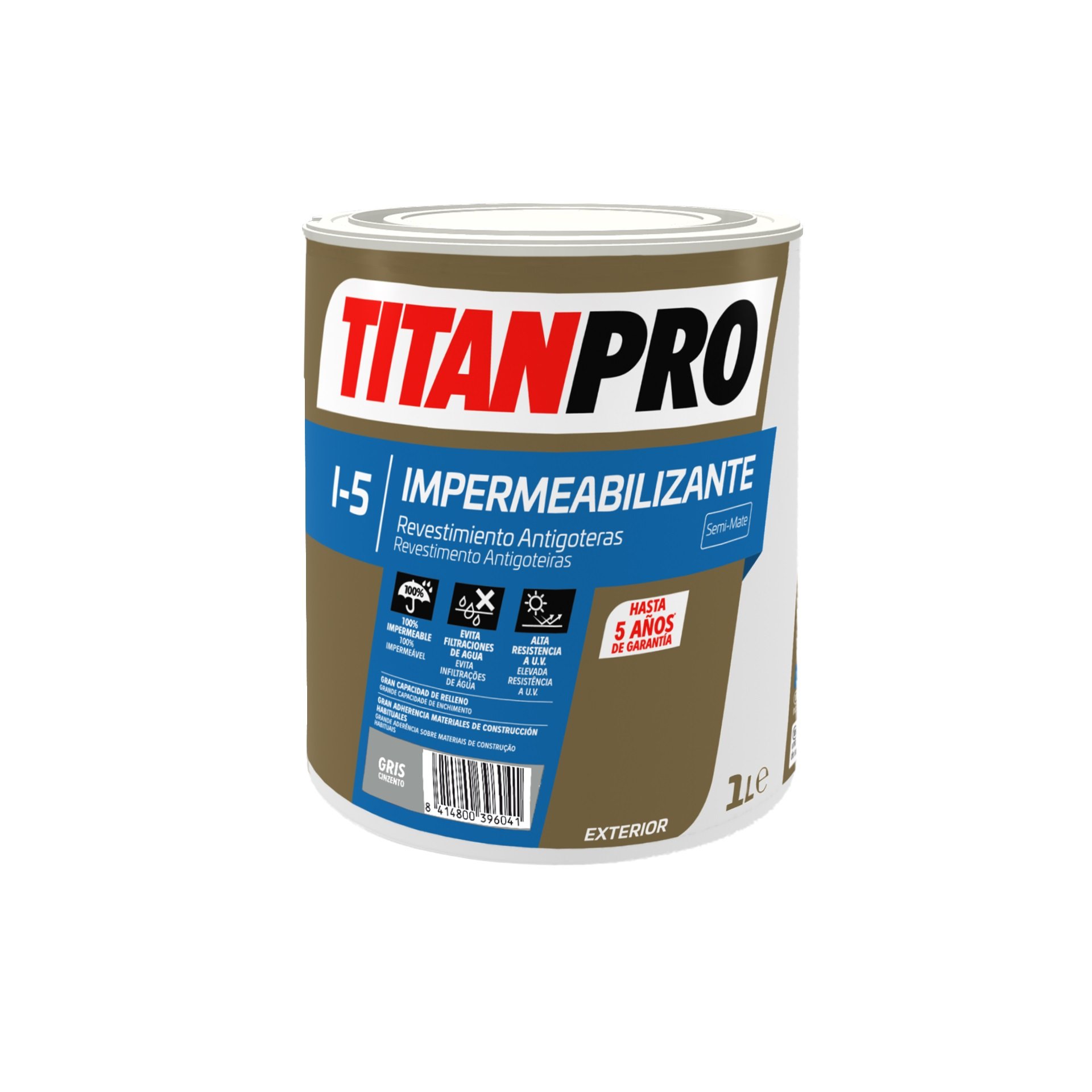 IMPERMEABILIZANTE I-5 BORRACHA LIQUIDA 1L TITAN