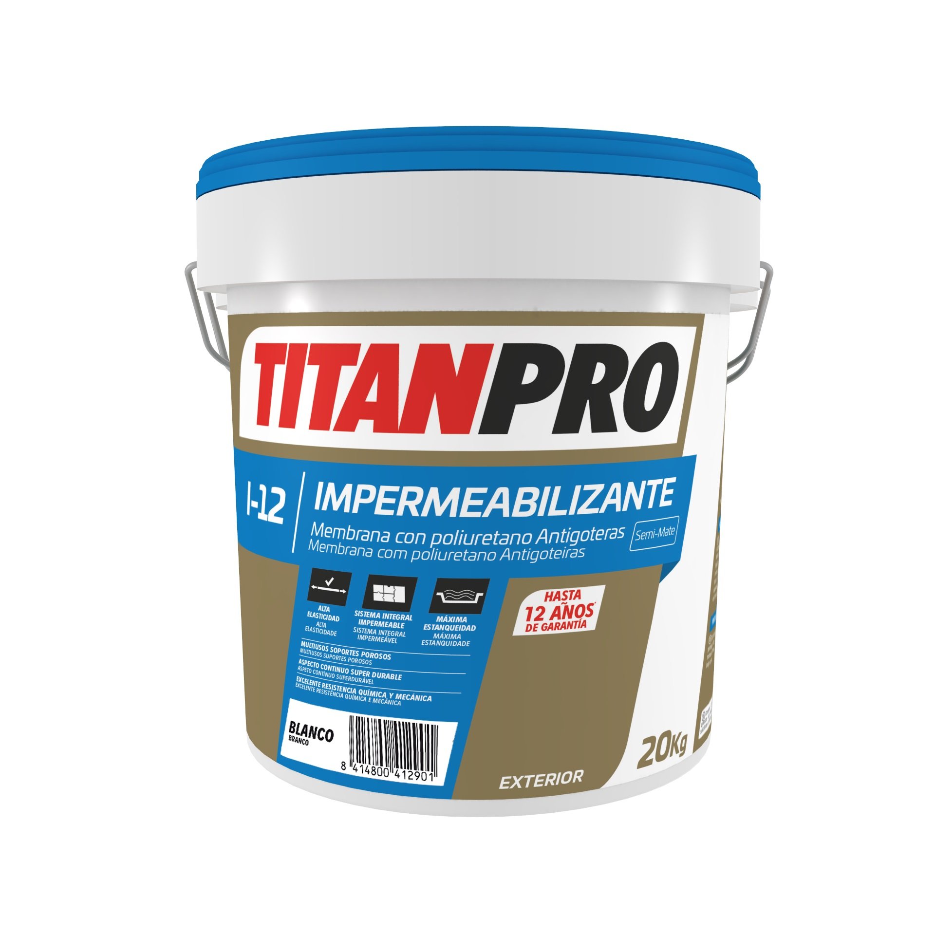 IMPERMEABILIZANTE I-12 BORRACHA LIQUIDA 20kg TITAN