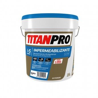 IMPERMEABILIZANTE I-5 BORRACHA LIQUIDA FIBRADA 15L TITAN