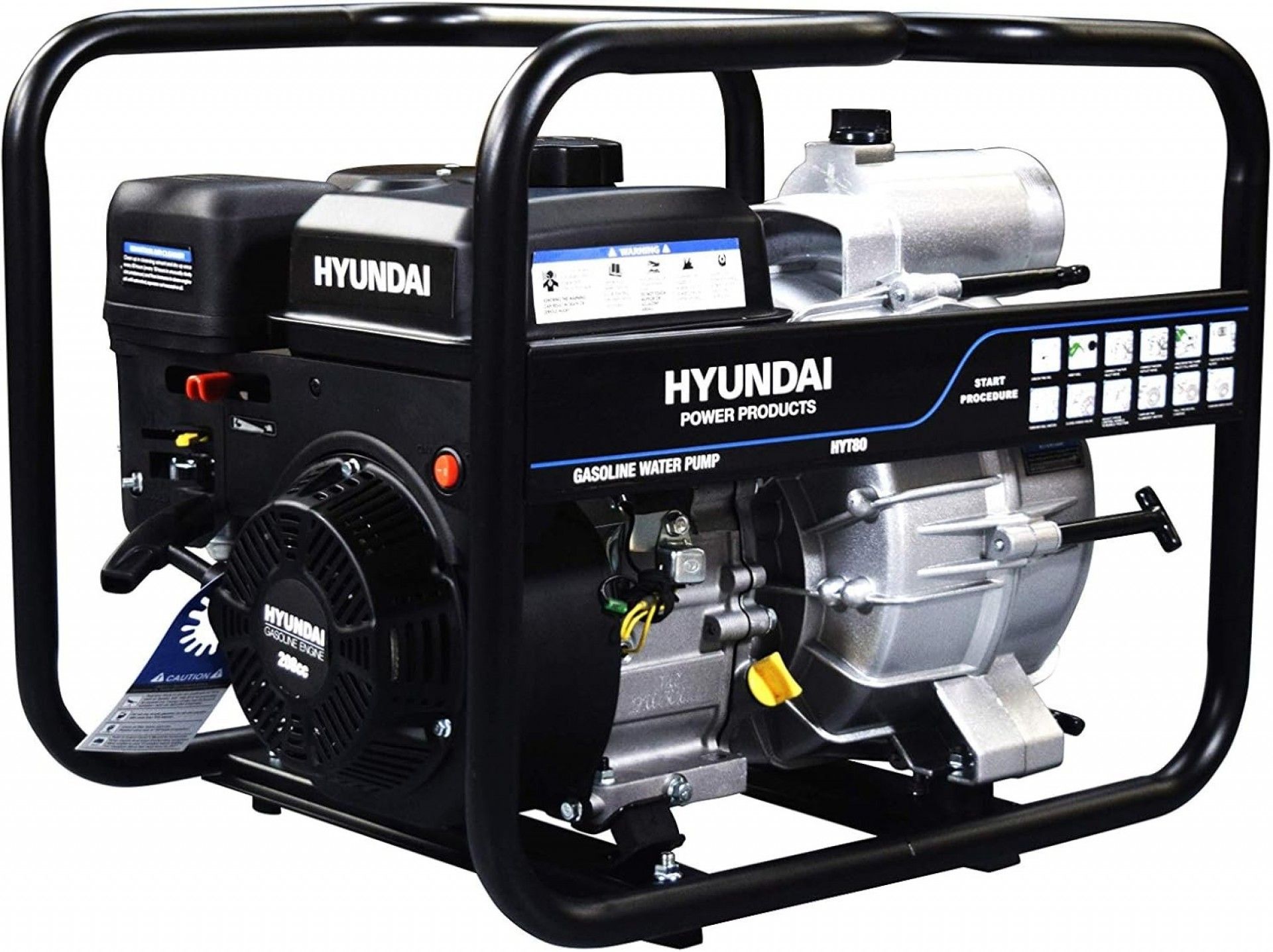 Motobomba Hyundai 3" águas sujas 210cc gasolina HYT80