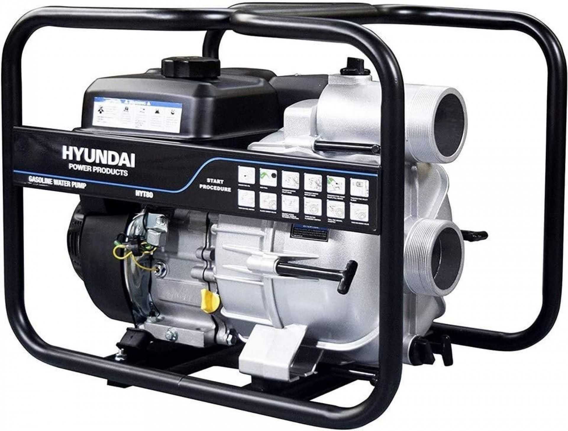 Motobomba Hyundai 3" águas sujas 210cc gasolina HYT80