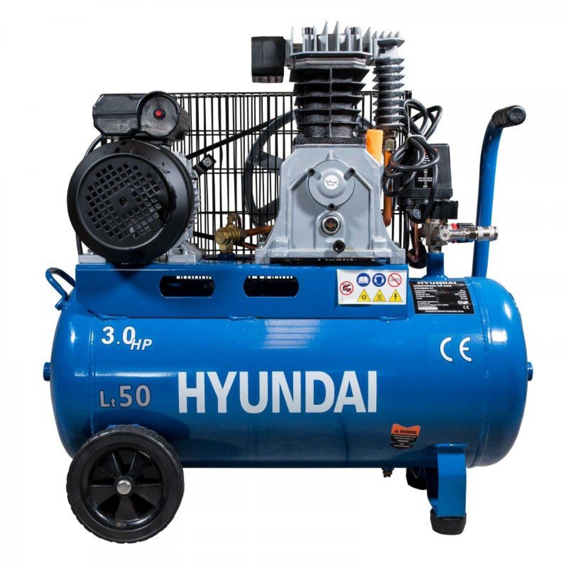 Compressor correias 3Hp 50L refª HYACB50-31 HYUNDAI