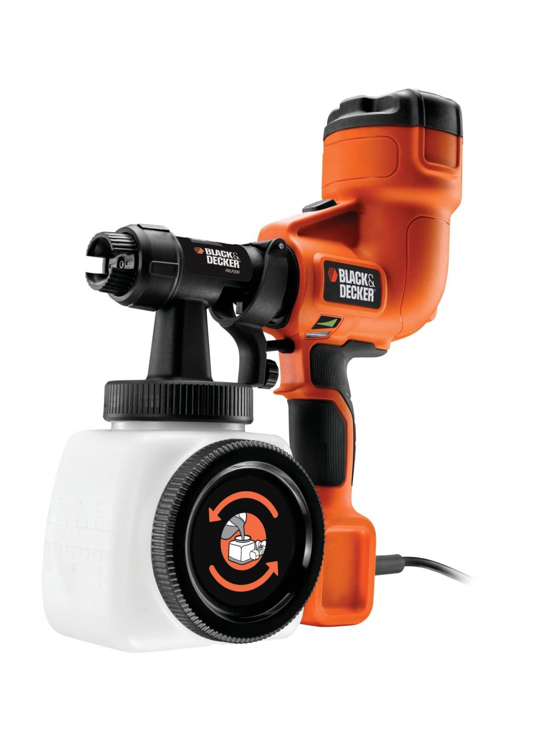 Sistema de pulverização fino - Turbina de mão refª HVLP200 BLACK DECKER