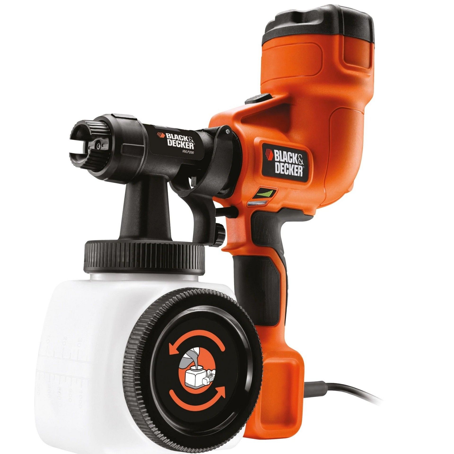 Sistema de pulverização fino - Turbina de mão refª HVLP200 BLACK DECKER