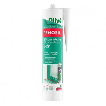 Silicone neutro C-22 RAL 9006  Alumnio Penosil