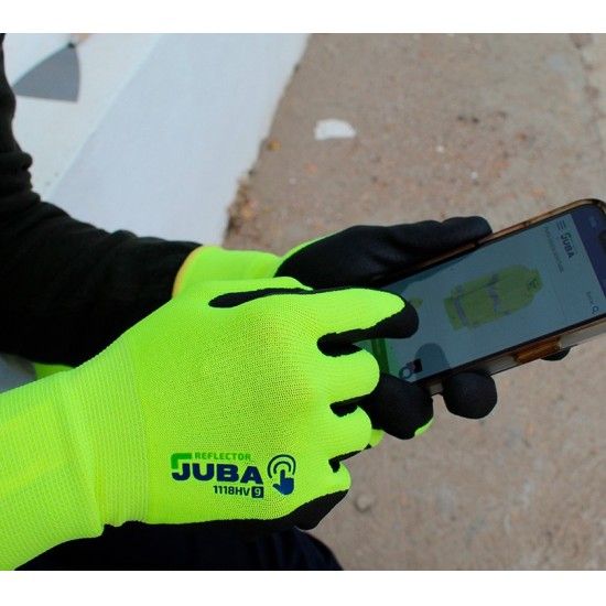 Luva amarela flourescente ref� H1118HV Juba