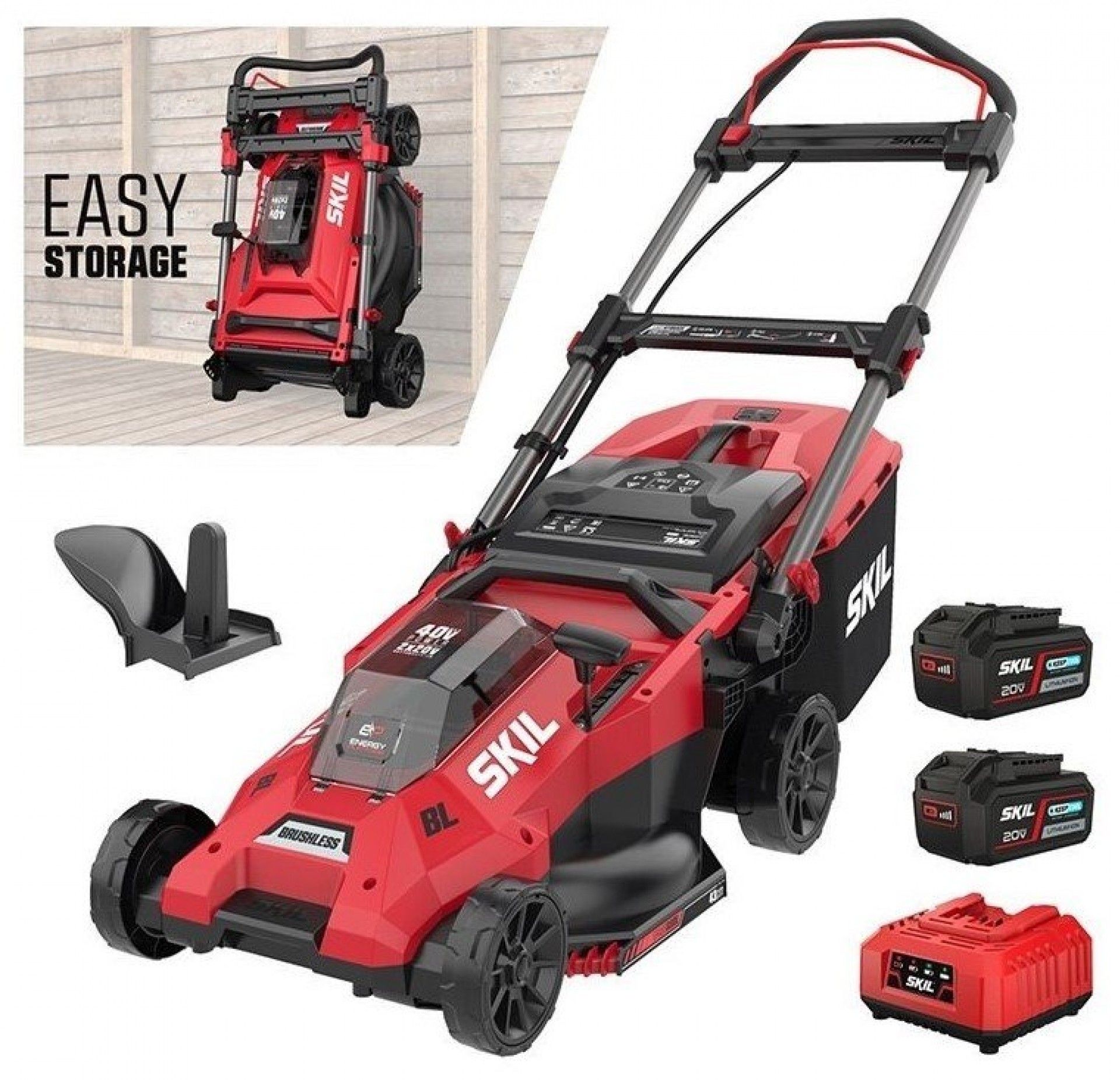 Corta-relvas sem fio "Brushless" c/ 2Bat 4.0Ah e carregador refª GM1E0140BA SKIL