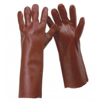 Luvas PVC vermelhas 40cm