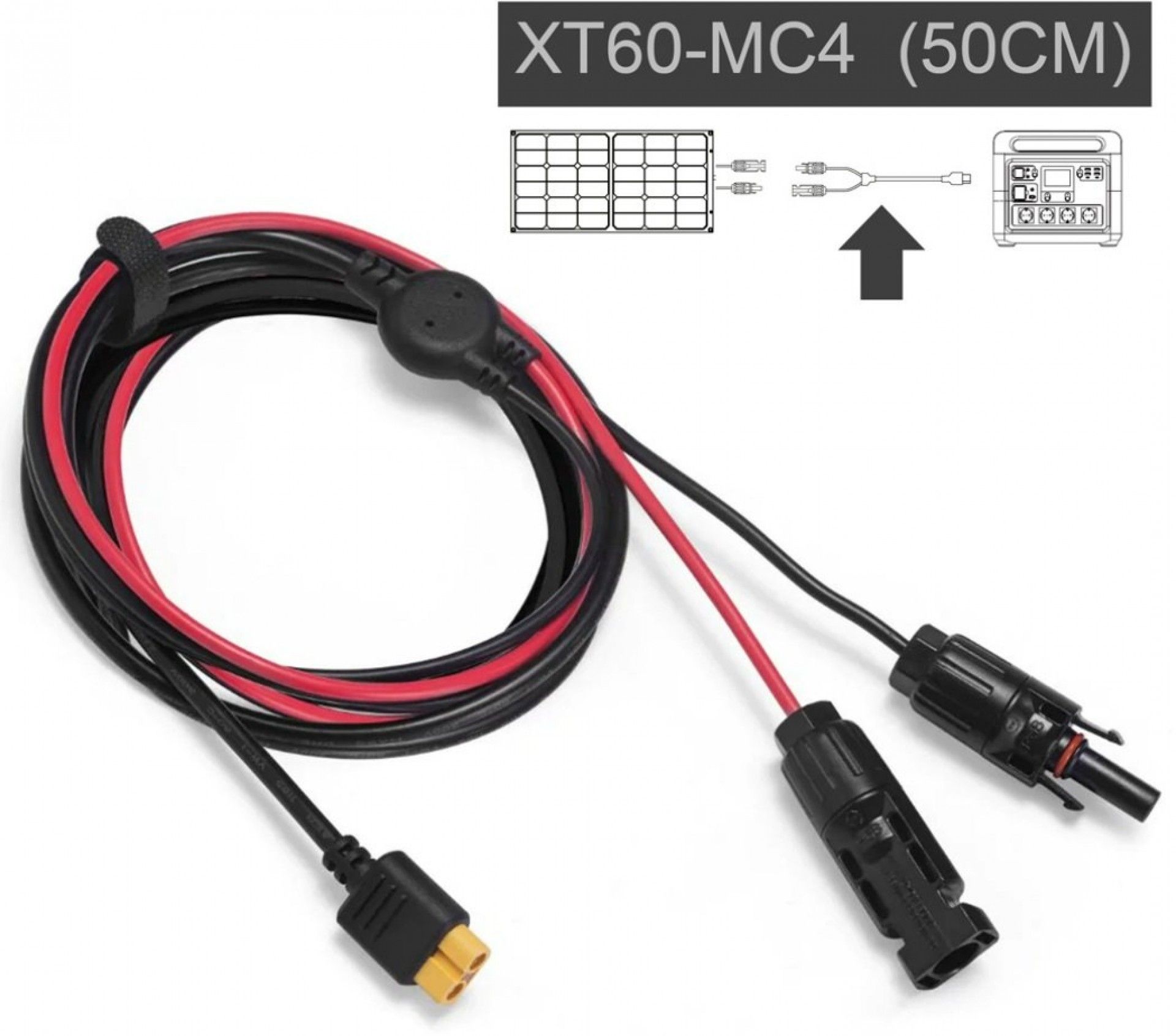 Cabo Painel solar-Bateria XT60-MC4 50cm refª 31620 GENERGY