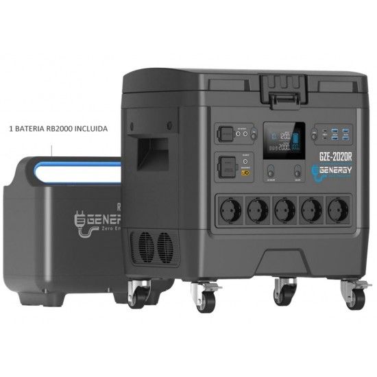 Estao energia Solar/12v/220  1953WH/2000W GZE-2020R (Bateria cambiavl) ref 31520 GENERGY