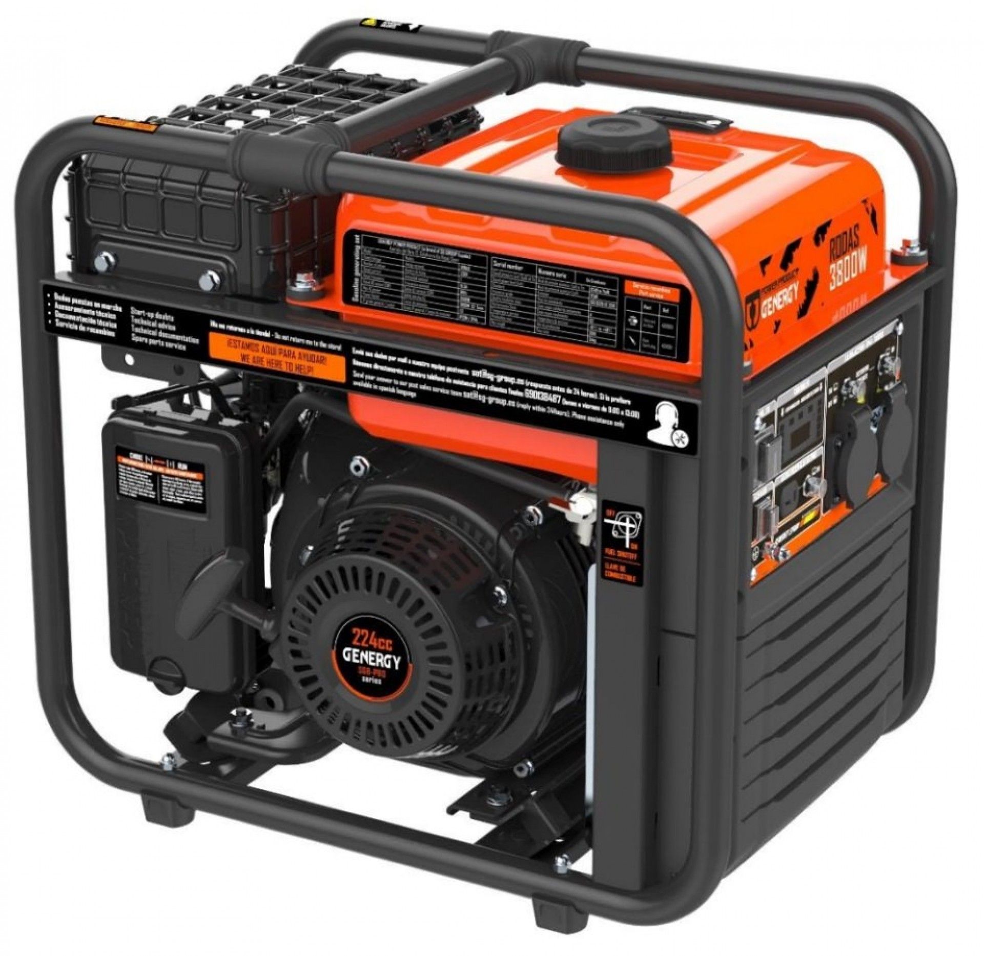 Gerador Inverter RODAS 3800W refª 13025 GENERGY