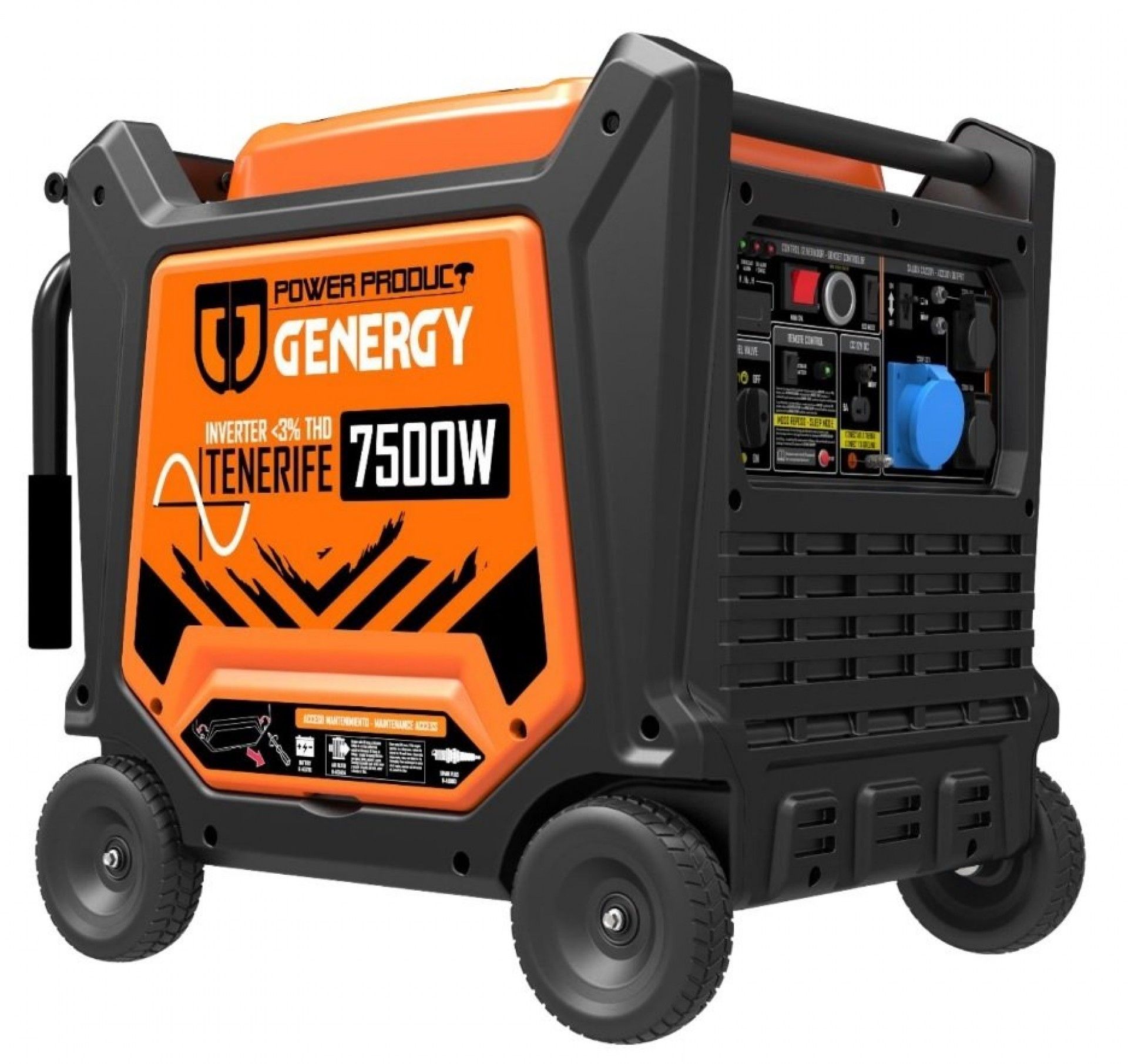 Gerador Inverter TENERIFE-RC 7500W refª 13024 GENERGY