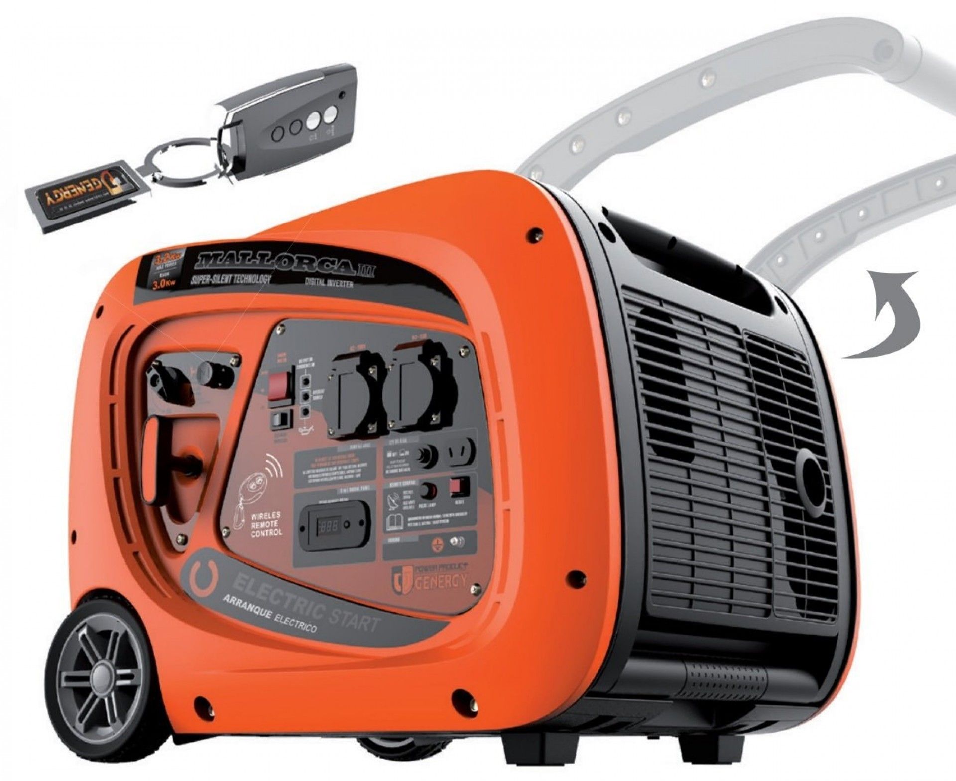 Gerador Inverter Silent MARLLOCA-RC 3200W refª 13020 GENERGY